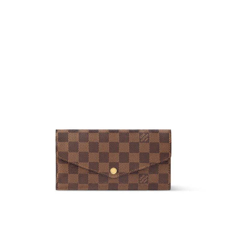 Sarah Wallet Damier Ebene Women Small Leather Goods LOUIS VUITTON